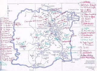 Map of Montalcino'